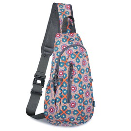 TITECOUGO Small Sling Bag Lightweight Crossbody Bag for Easter Gifts Women Men Hiking Backpack Travel Shoulder Bag Chest Daypack for Gym Work Outdoor Sports Mix-Patterns