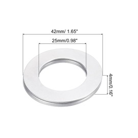 QUARKZMAN 2pcs AXK2542 2AS Axial Needle Roller Bearing with Washers 0.98" ID 1.65" OD 0.16" Thickness Lawnmower Truck Power Steering Chrome Steel