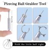 6PCS Piercing Ball Grabber Tool, Stainless Steel Piercing Taper Changing