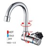Pojedehy Foldable Kitchen Faucet 360 Dgree Rotation Sink Water Tap