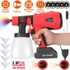 Portable Battery-Powered Electric Paint Sprayer with 5 Nozzles & Adjustable