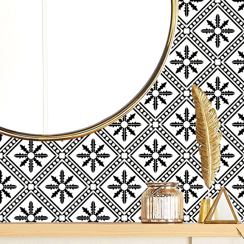 Starry Tile Stickers - Fireplace - Waterproof & Removable -