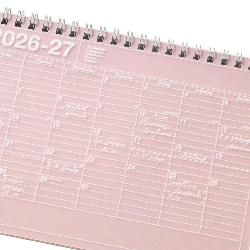 2026 Schedule Notebook, Begins in April 2026, Monthly Block, B6