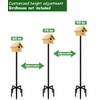 Mokeyder 90 Inch Bird House Pole Mount Kit, Adjustable Heavy
