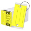Versa-Tags Multi-Use Write-On Self-Laminating Key Tags – 250 Yellow Real