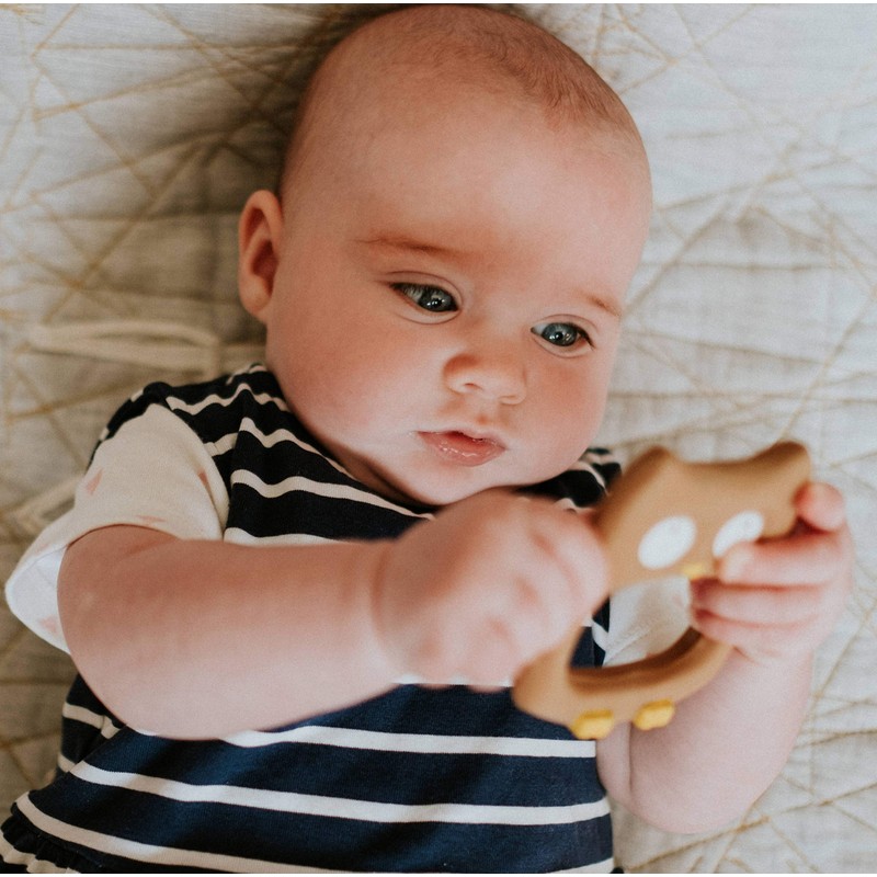 Cloud and Cuckoo My Friend Hoot Teether | Natural Rubber