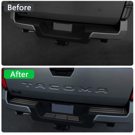 Tacoma 2024 2025 SR /SR5/TRD PreRunner/Limited/Trailhunter/TRD Pro Car Accessories Rear Trunk Bumper Protector Guard Sill Plate Cover Trim Stainless Steel 3pcs