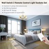 DEWENWILS Remote Control Light Socket, 1 Wall Mounted Switch and