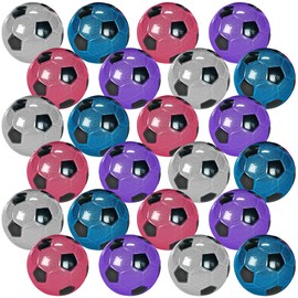 Fun Express - Metallic Soccer Ball Handballs (2dz) - Toys - Balls - Misc Balls - 24 Pieces