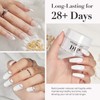AZUREBEAUTY Clear & White Dip Powder Nail Kit, 28g/1Oz 15