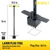 Colwelt Sod Plugger Tool 36-INCH, Grass Plug Tool 3 x