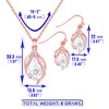 OTTFF Dainty Bridesmaid Jewelry Set for Women 8 Sets Rose
