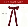 HUATEEN Hair Bows,2 PCS Hair Bow Velvet Bows Clip Ribbon
