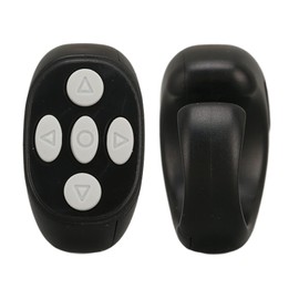 lvifloae Bluetooth Remote Control, Smart Ring Controller for E-Books, Bluetooth 5.3 Remote, Side Turner, Video and Music Camera, Shutter Remote Control (Black)