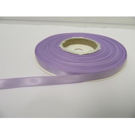 2 metres x 7mm Satin Ribbon Light Lilac Purple Double Sided 7 mm