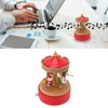 Christmas Music Box Wood Carousel Delicate Clockwork Musical Box Decoration