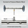 Hourleey Pressure Washer Undercarriage Cleaner, 16 Inch Power Washer Surface