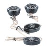 Car Loudspeakers Stereo Round Tweeter with Chrome Plated Spider Pattern