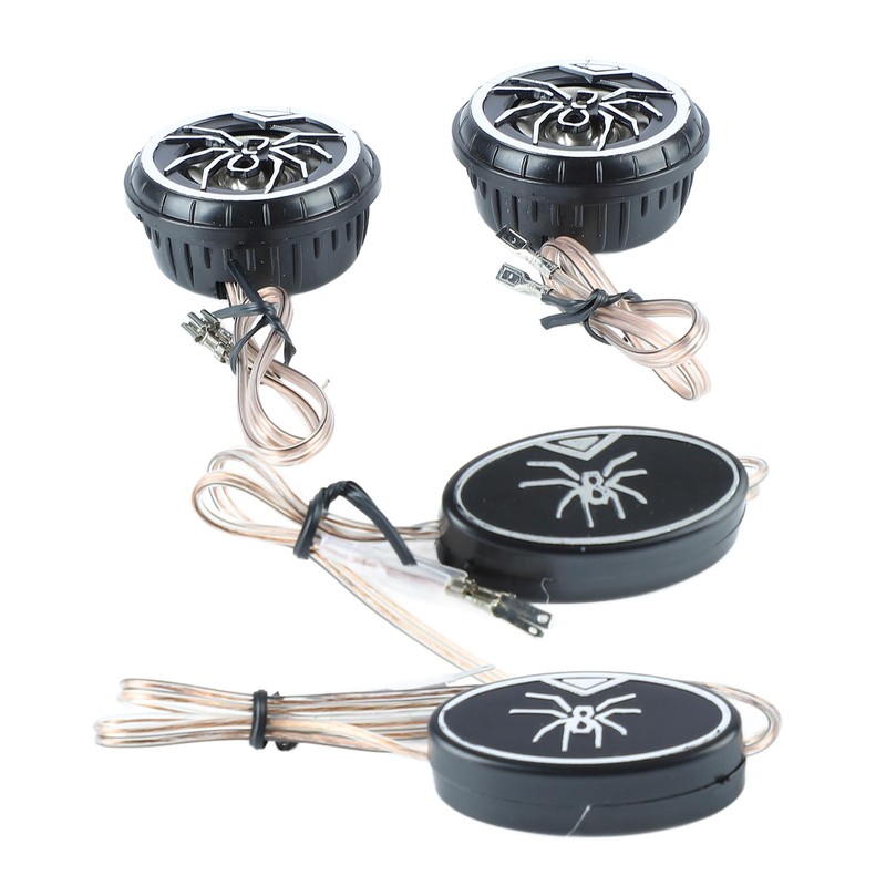 Car Loudspeakers Stereo Round Tweeter with Chrome Plated Spider Pattern