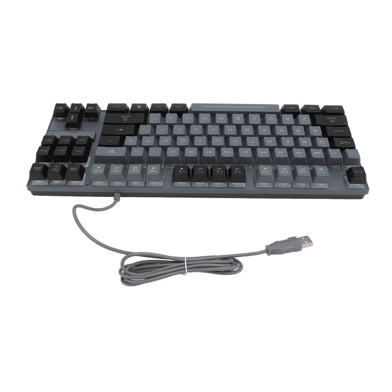 Gaming Keyboard 87 Keys ABS Keycaps RGB Backlit Contrast Color