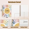 NATSUNO Boho Sunshine Mental Health Spiral Notebook Journal 5.5x8.3in, Be