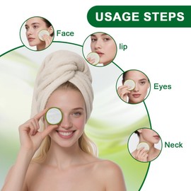 30 Pack Reusable Makeup Remover Pads with Laundry Bag and Round Box, Eco-Friendly and Suitable for All Skin Types, Washable Bamboo Reusable Cotton Rounds for Face Colourful