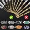 MACXCOIP Hex Shank Drill Bit Set, 16Pcs 1/8" HSS Titanium