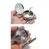 CRIVERS Tragbar Tasche Aschenbecher, Mini Rostfreier Stahl Aschenbecher mit 2