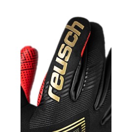 Reusch Fastgrip Gold X GluePrint Grip Goalkeeper Gloves Adult Football Gloves for Men and Women Suitable for All Weather Conditions and Pitch Surfaces