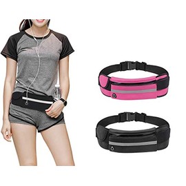 2pcs Cangurera Deportiva, Riñonera Cinturón Running para mujer/hombre, ideal para gym, running, corredores, ciclismo, senderismo, Ideal para seguridad