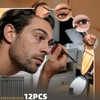 Lápiz de Barbero, 12 Pcs con Sacapuntas (Negro)