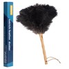 Aldwin Ostrich Feather Duster, 16 inch Black Genuine Ostrich Feathers