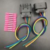 LIZAPUS Male and Female Headlight Connector Plug Harness Pigtail Compatible