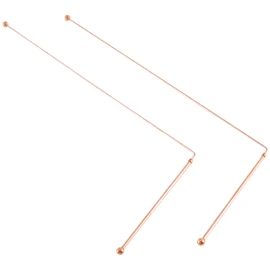 AILIMIAO Copper Dowsing Rods - 99.9% Pure Copper 2 Pieces Divining Rods Energy Water Witching Detector