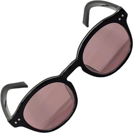 [FashionBerry] ブラックエキス×グロウボルドー サングラス ラウンド型 UVカット99% 太フレーム 軽量 小顔見せ効果 トレンドデザイン 紫外線対策 おしゃれ 旅行 アウトドア 男女兼用 ドライブ 旅行 1050564-F-777