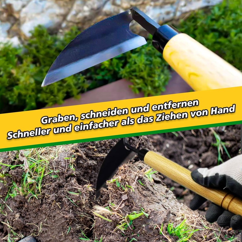 Nhcuijun Triangular Garden Hoe Japanese Garden Tool Ideal Garden Accessory