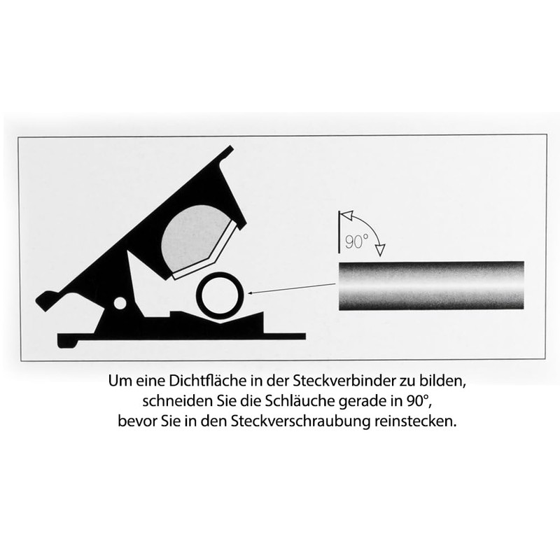 Fittingteile Pneumatic Connectors Compressed Air Plug Connectors Plug Fitting (Design: