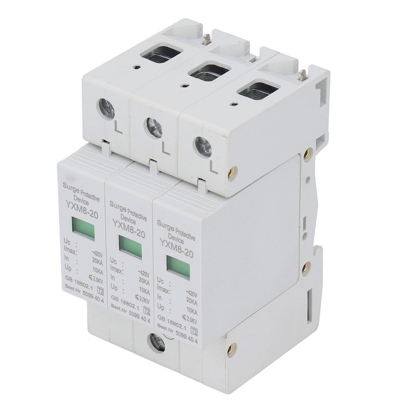 Surge Protector Lightning Protection 3 Phase Flame Retardant Protective Device