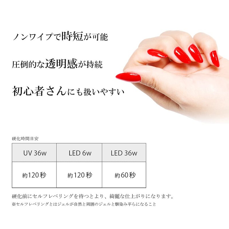 iro gel Gel Nail UV LED Compatible Top Coat (No