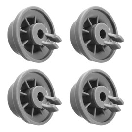 BUNNY BUGGS Dishwasher Lower Rack Wheel - Pack of 4 - Exact Fit for Bosch & Profilo Dishwashers - 1.5 Inch Wheel - Gray Plastic