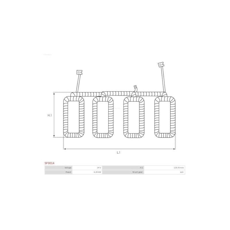 AS-PL SF0014 starter field coils/starter coils
