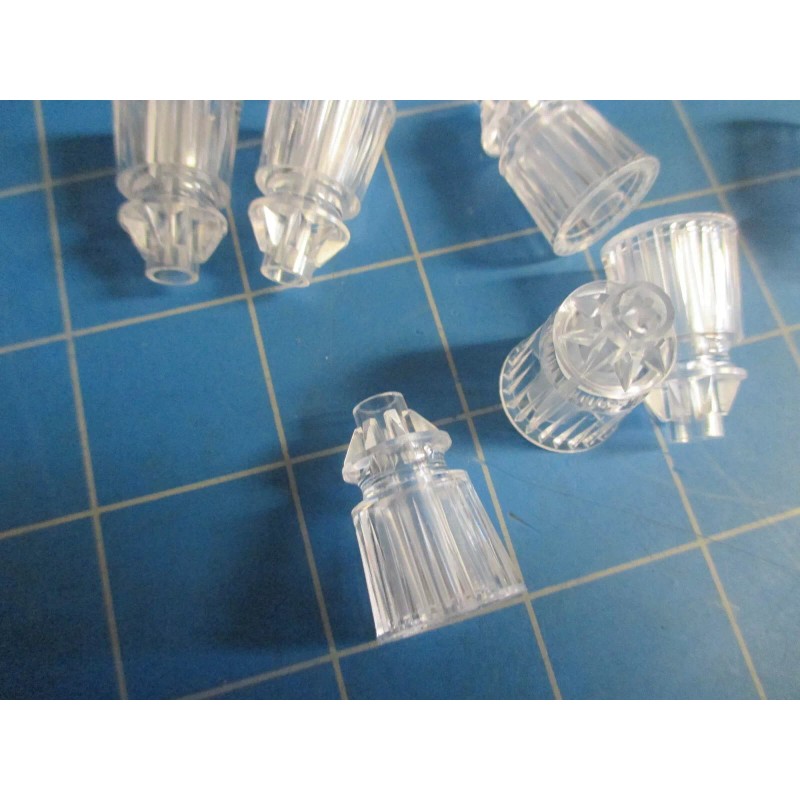 Lot of 10 NEW Pinball Machine Plastic Translucent Star Posts