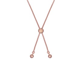 Ted Baker Melrah Icon Crystal Adjustable Tennis Bracelet For Women (Rose Gold Tone/Pink Ombre Crystal)