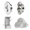 Muzata 40 Pack 1/8" 30 Degree Angle Wheel Cable Railing