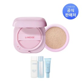 Laneige Neo Cushion The Glow SPF50+ PA+++ Double (Main Product 15g+Refill 15g) 21C Cool Beige / 네오쿠션 더 글로우 SPF50+ PA+++ 더블 (본품 15g+리필 15g) 21C 쿨 베이지