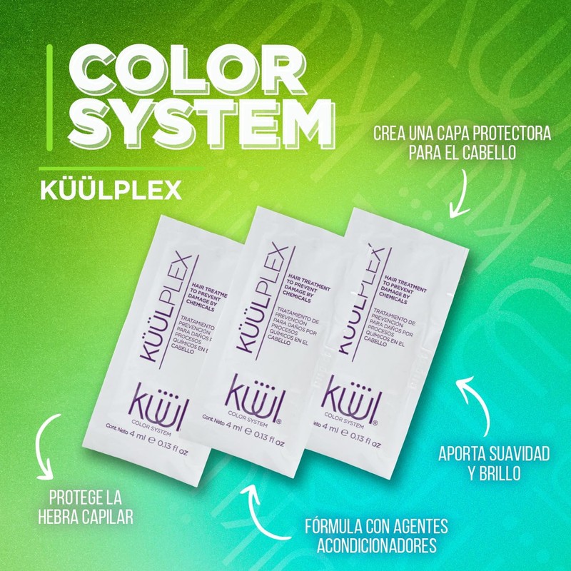 KÜÜL Plex Tratamiento Cabello Maltratado, Suavidad y Brillo 24 Sobres