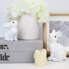 XIANNVXI Rabbit Easter Decoration White Polyresin Decorative Rabbit Easter Bunny