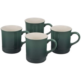 Le Creuset Stoneware Set of 4 Mugs, 14 oz. each, Artichaut