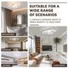Modern Led Ceiling Light, 4 Rings Dimmable Lighting Fixture with
