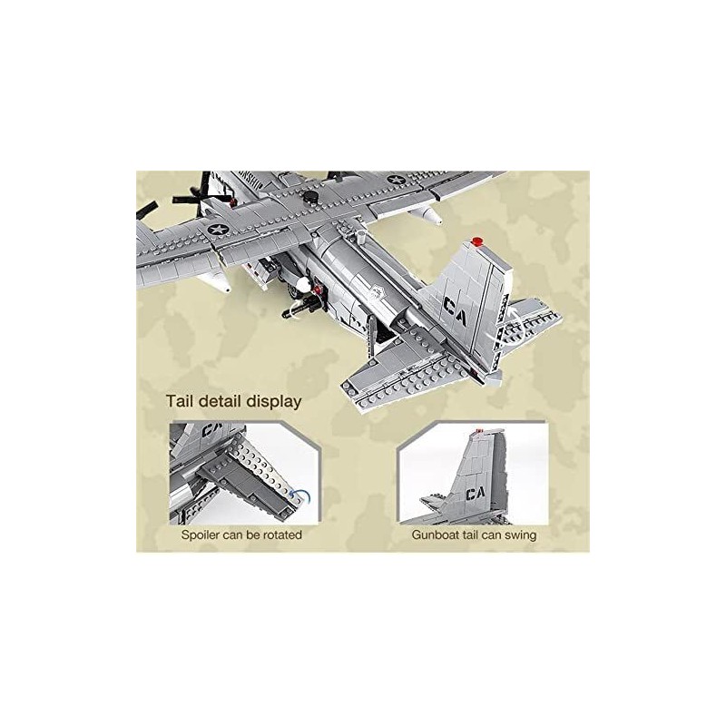 General Jim's Toys Lockheed AC-130 Hercules Gunship Building Blocks Toy